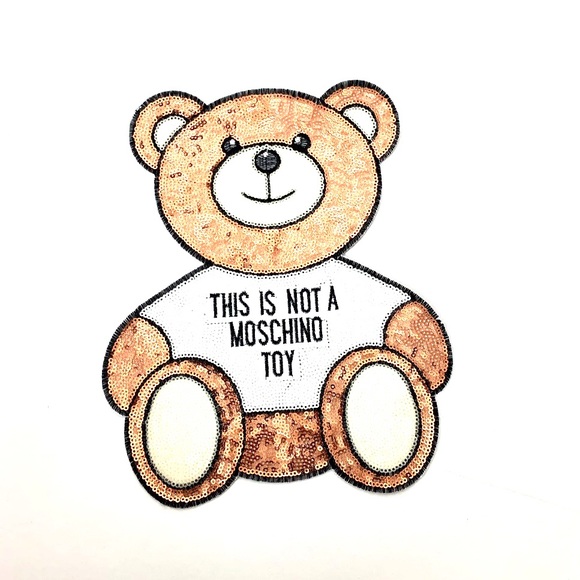 bear sequins big  Iron-On patch - Picture 4 of 5